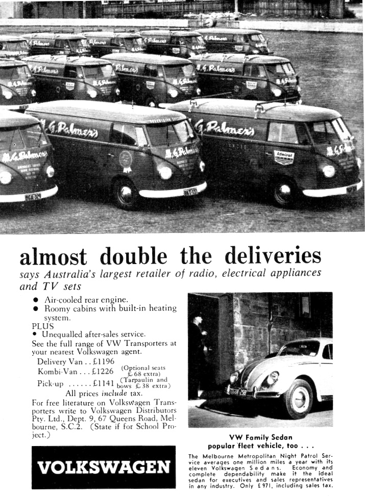 1958 Volkswagen Delivery Vans & Beetle Page 2